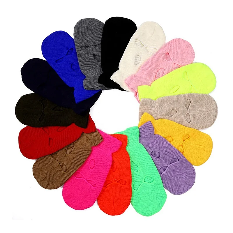 custom ski maskss mask 3 hole distressed cagoule balaclava full face ski mask sports masks custom logo facemask skimask women