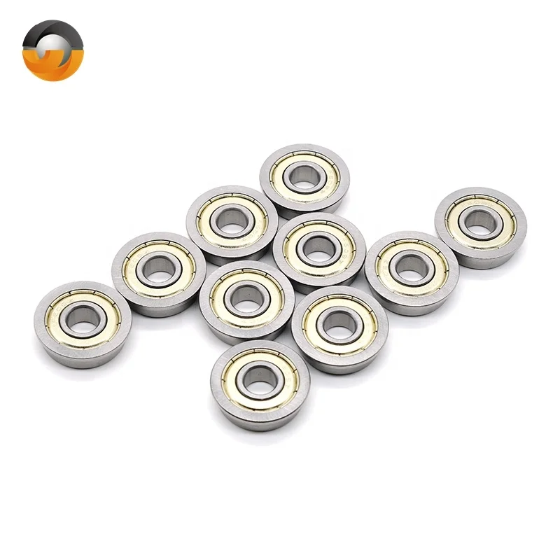 Higher Performance Mini Ball Bearings Supplier f608zz Low Friction F608ZZ 8x22x7mm Flange Ball Bearings