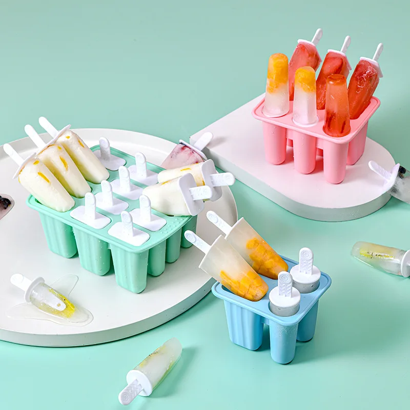 4/6/12 grids silicone DIY Popsicle making mold easy release ice cream Popsicle mold kitchen creative Popsicle mold
