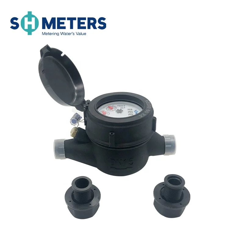 DN15-DN50 Home Water meter OEM Cold Water Easy Installation Multi-jet Plastic Water Meter