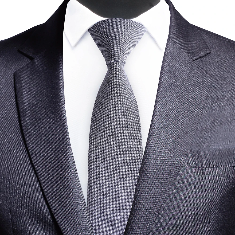 Однотонный галстук шириной 6 см хлопковый чистый красочный тонкий для свадебных галстуков жениха мужчин