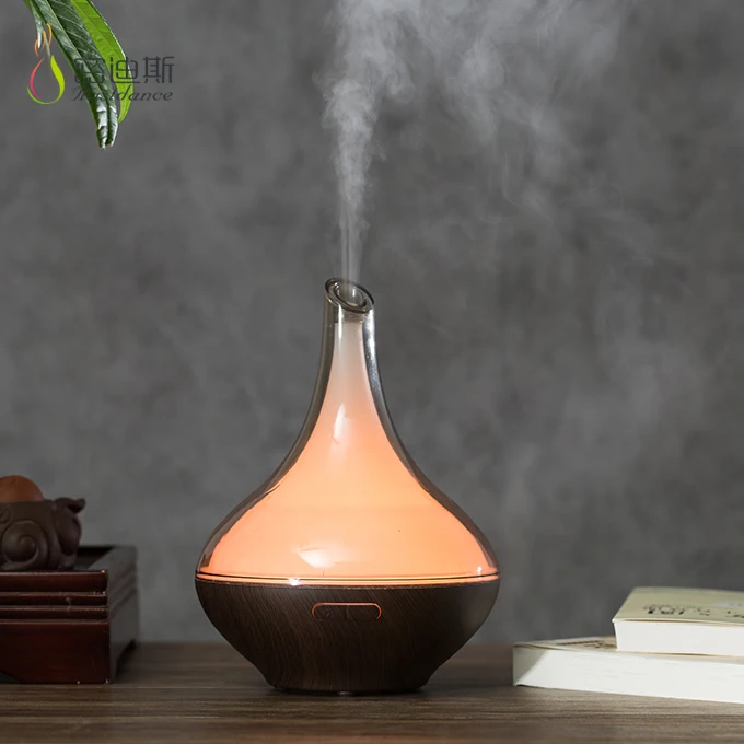 Grain Aromatherapy Machine Amazon Air Diffuser Humidifier Ultrasonic Aroma Diffuser 200ml Dark Wood New Technology Manual ROHS