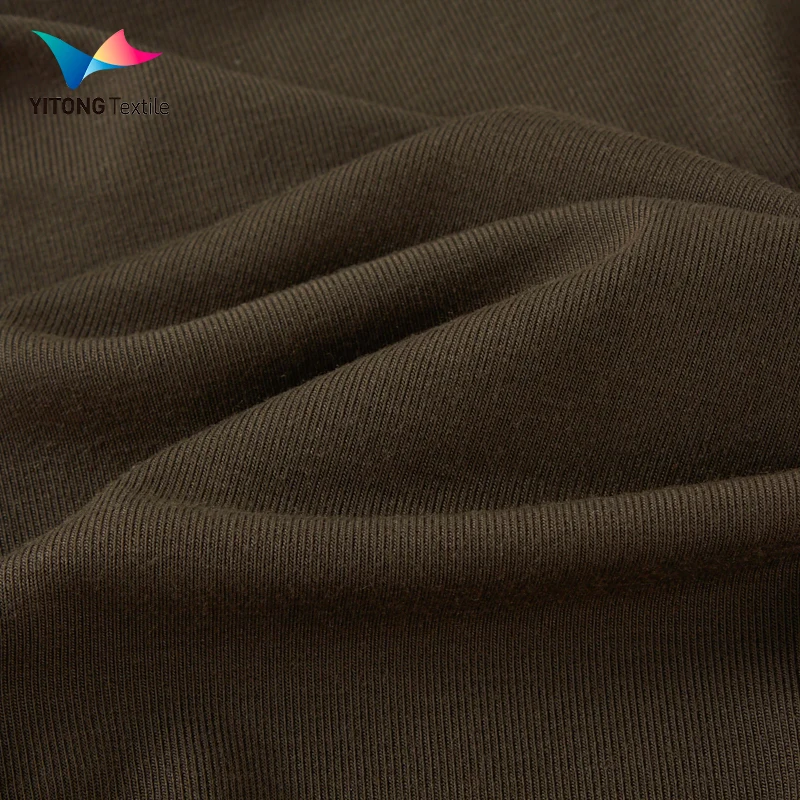 Factory Custom 220 gsm Rib Jersey Fabric Modal Spandex Fabric 90% Modal 10% Spandex Fabric for Loungewear