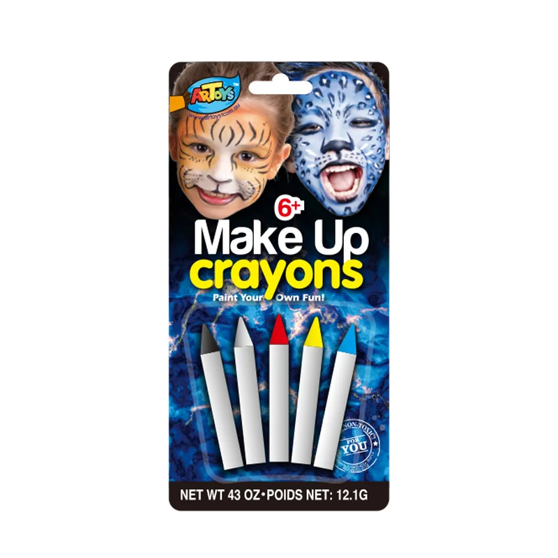 5 Colors Washable Funny Kid Makeup Face Painting Crayons Set