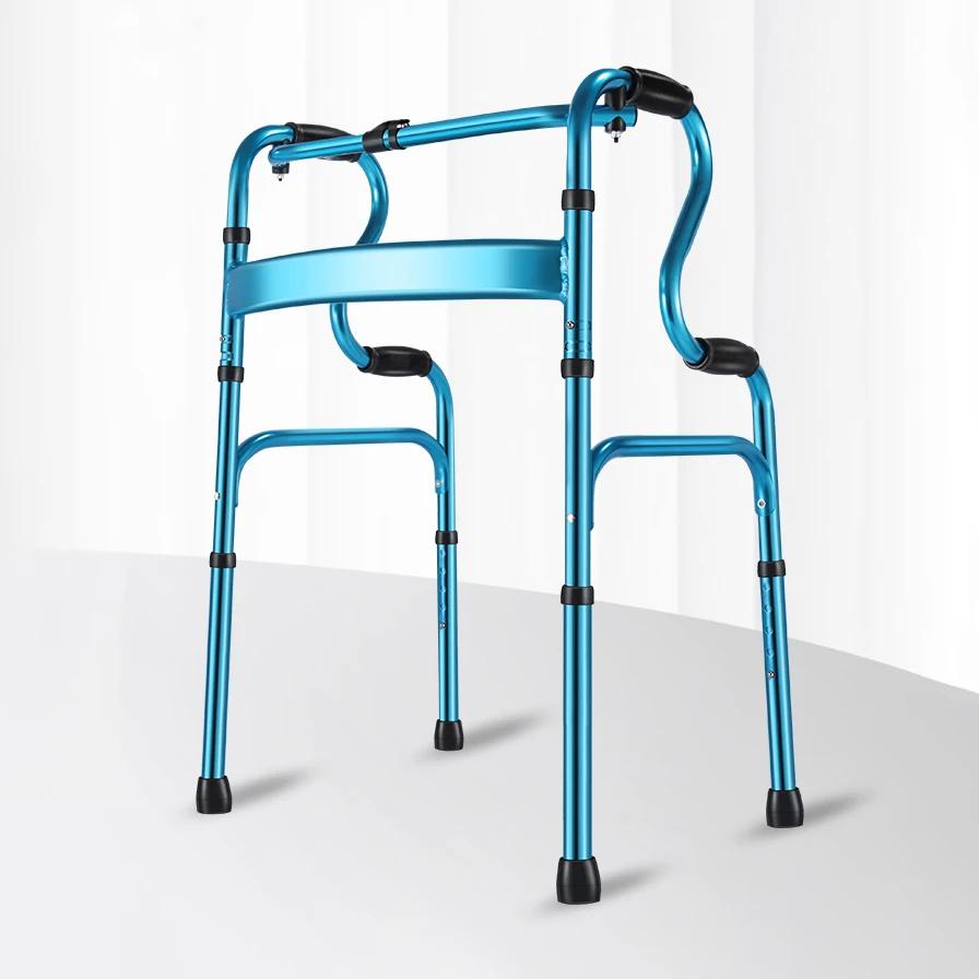 Medical Health Care Seniors Outdoor Aluminum Lightweight Walking Aid Foldable Rollator Walker