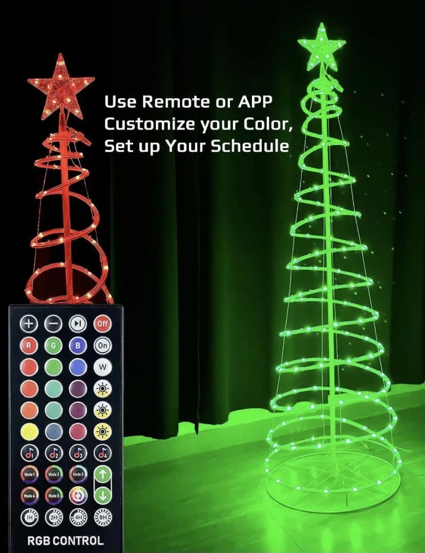 Christmas Spiral Christmas tree lights