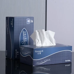 Hot Selling Good Character Biodegradable Daily Use Bacteriostatic  Box Facial Tissue Paper