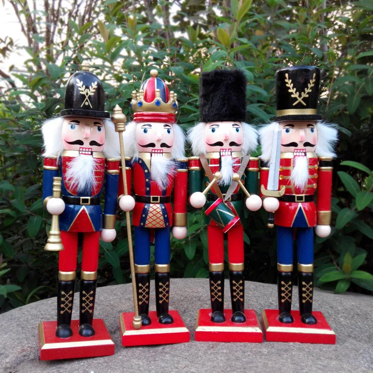 
2021 Top Amazon Best Sellers Christmas Tree Dolls Decor Wooden Christmas Nutcrackers Decoration Doll 