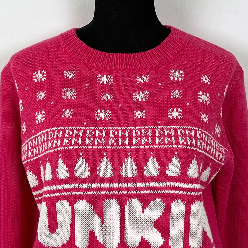 OEM Ugly Christmas Pullover Sweater Women Christmas Sweater Custom Jacquard Knitted Christmas Sweater For Men and Women