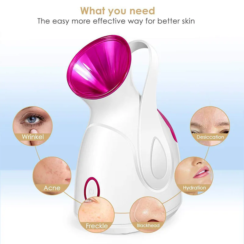 Mini face steamer nano spray professional portable facial care appliances vaporizer steamer mist sprayer for spa