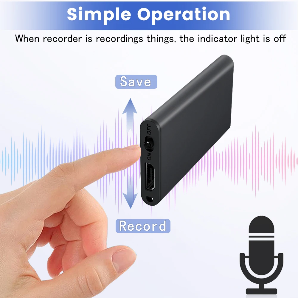 Mini audio recorder 8/16GB  portable  audio recording devices digital voice recorder