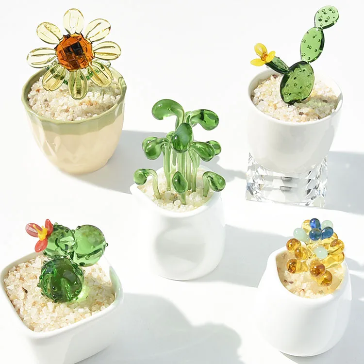 Jardineras Y Macetas искусственные мини-зеленые цветочные горшки для подсолнечника Зеленые растения маленький бонсай имитация орнаментов