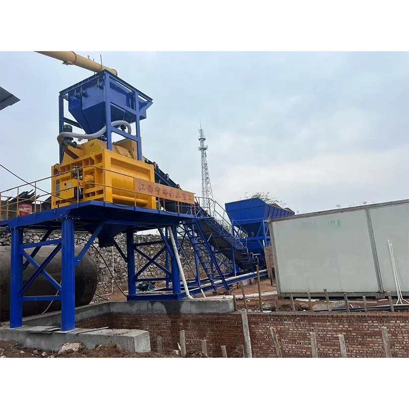 120m3/h concrete mixing plant portable aggregate batching machine hzs120 mobile concrete batching plant