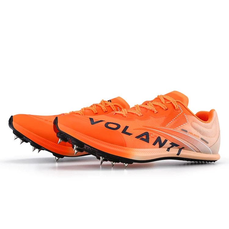 Volandi Thick Sole V800 Pure Carbon Plate Professional Sprint Track and Field Nail Shoes 911 Black Lightning Spikes