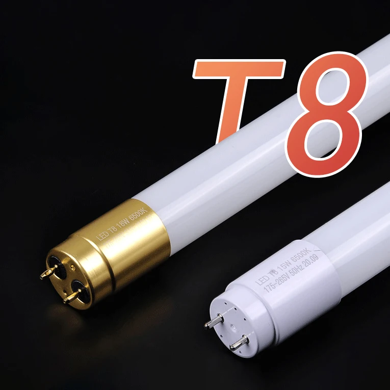 9W18W 2FT 4FT T5 T8 LED Tube Light PF0.5 1800LM 6500K Day Light LED Lamps Glass  PC T8 Tube Lamp with Clear Milky cover