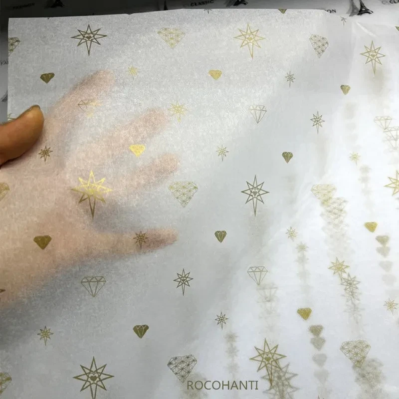 17gsm wholesale custom printed logo wrapping  tissue paper for packing