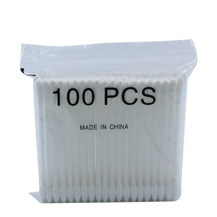 Precision Tips, Double Pointed Cotton Swabs with bamboo wooden Sticks for Makeup & Cleaning