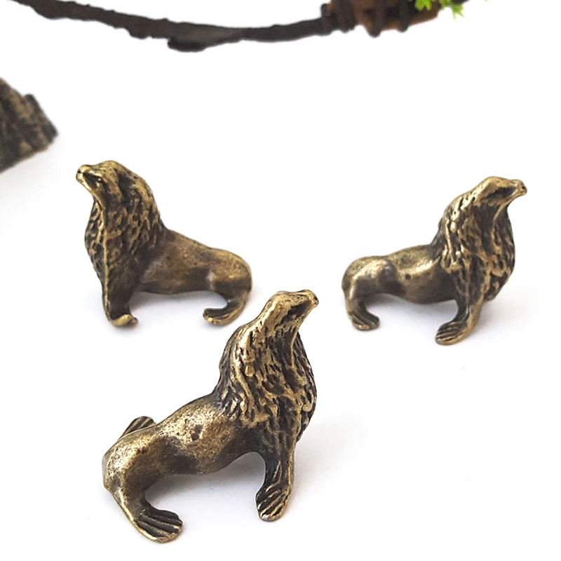 Wholesale 3D Desktop Ornament Vintage Metal Small Dolphin Home Decor Crafts Metal Gifts