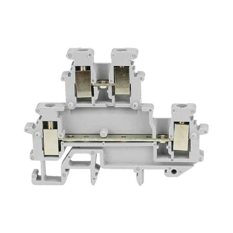 Ukkb5 Din Rail Terminal Block Ukkb-5 Double Layer Screw Wring Connector Two Levels Conductor