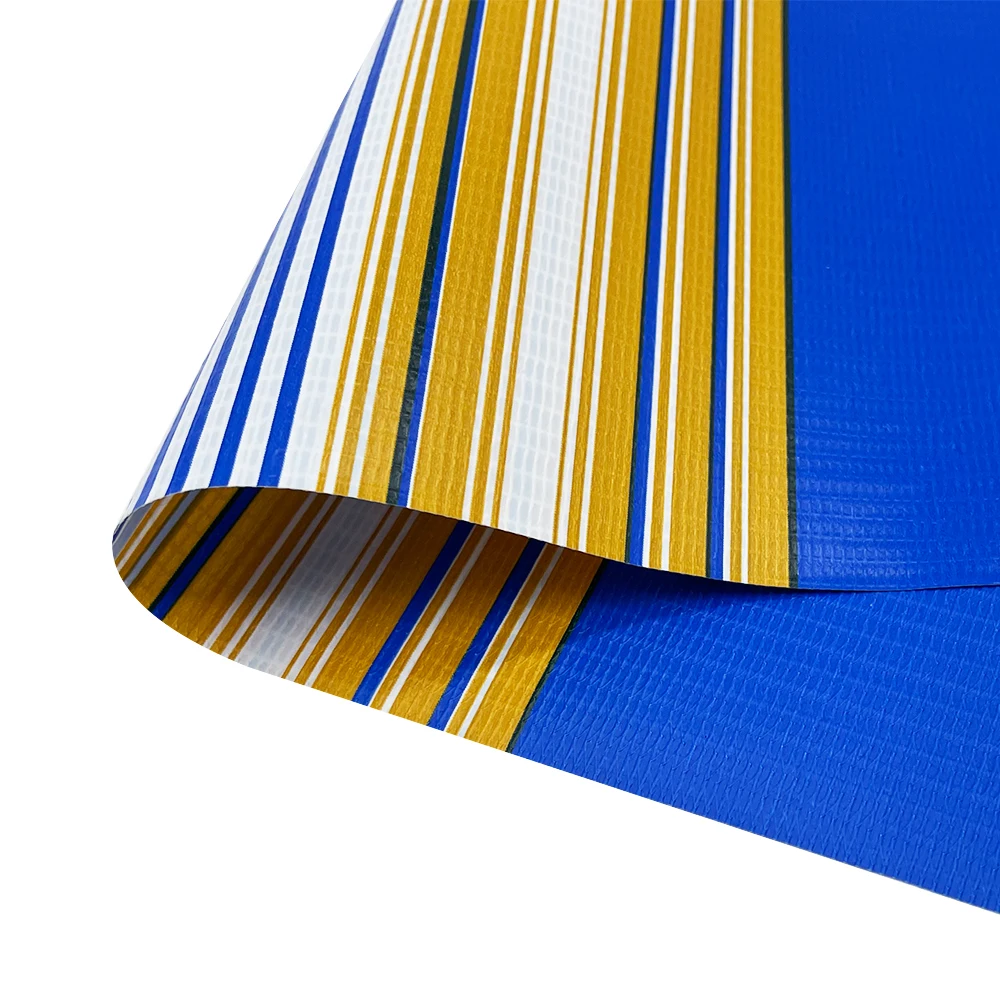 
 ПВХ под заказ, водонепроницаемая ПВХ полосатая Брезентовая ткань, тент из ПВХ брезента  