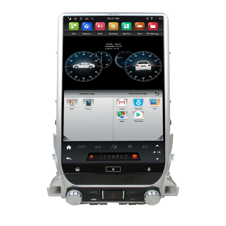 Tesla android 9 0 автомобильный мультимедийный плеер Автомобильный dvd mp3 gps радио для Toyota Land Cruiser LC200 2018 с Google Play/CarPlay