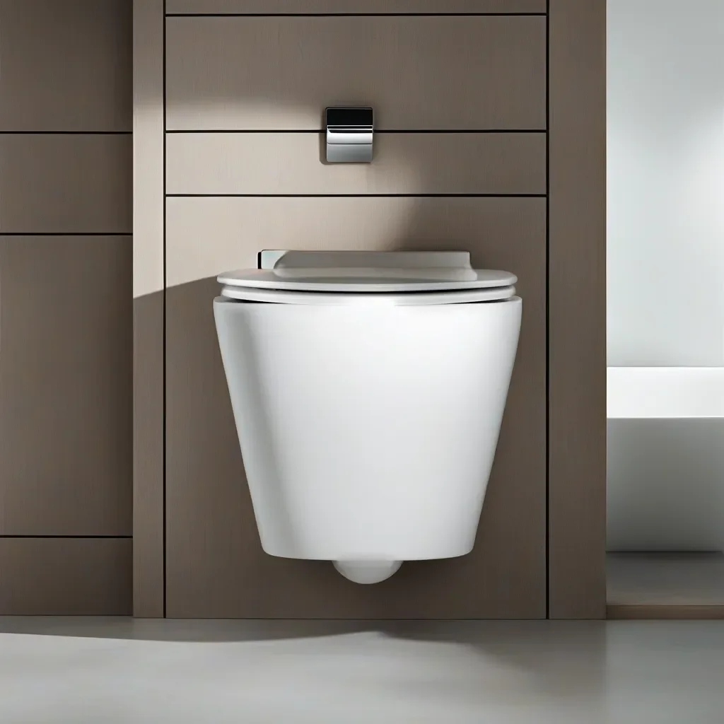 New design toilet bowl rimless wall hanging toilet porcelain toilet with cistern wall hang bidet