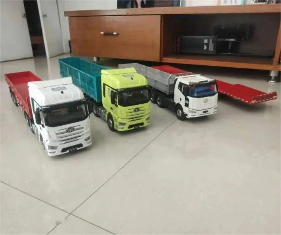 1:24  rc truck-1 / 24 rc truck all metal truck model Auman gtl4 * 2 4 * 4 dump truck