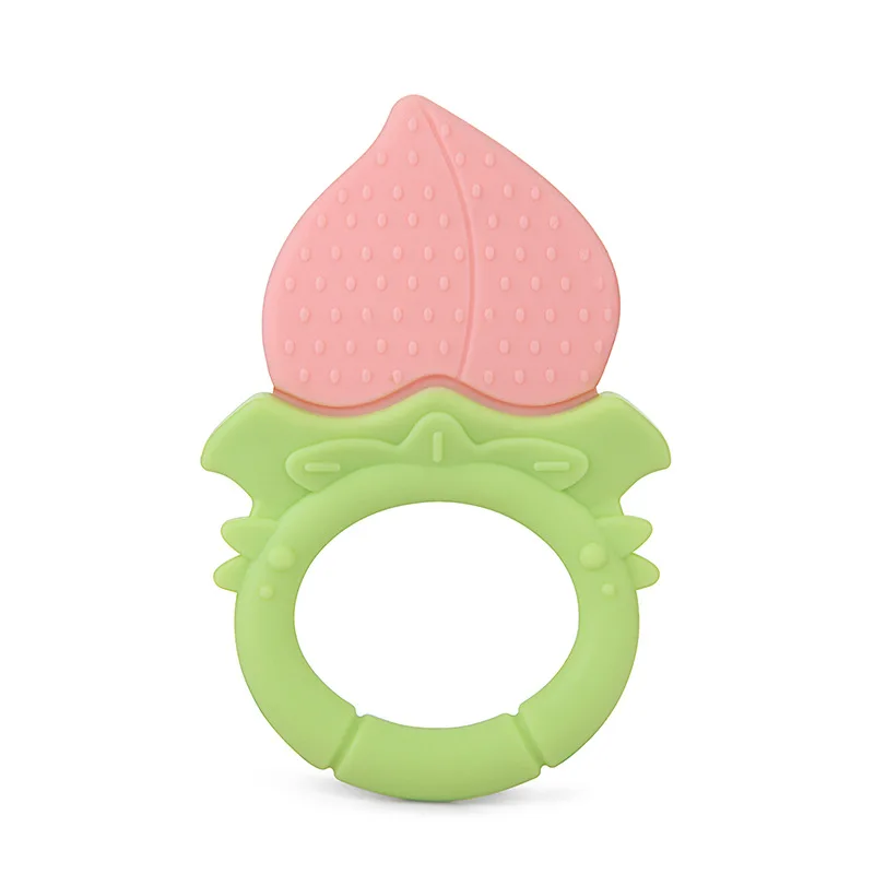 Infant Fruit Teething toys Soothe Babies Gums Funny Silicone Baby Teethers