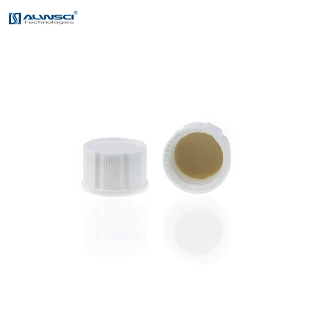 ALWSCI White PP 18-400 Closed top PP cap for glass storage vial