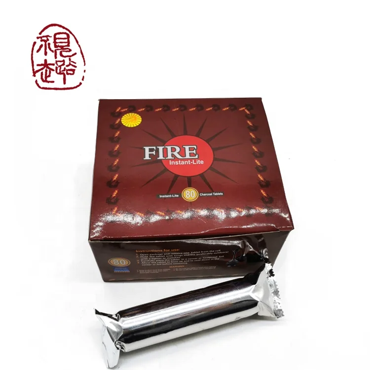 Быстрое зажигание без запаха компресс оптовая продажа кальян уголь таблетки