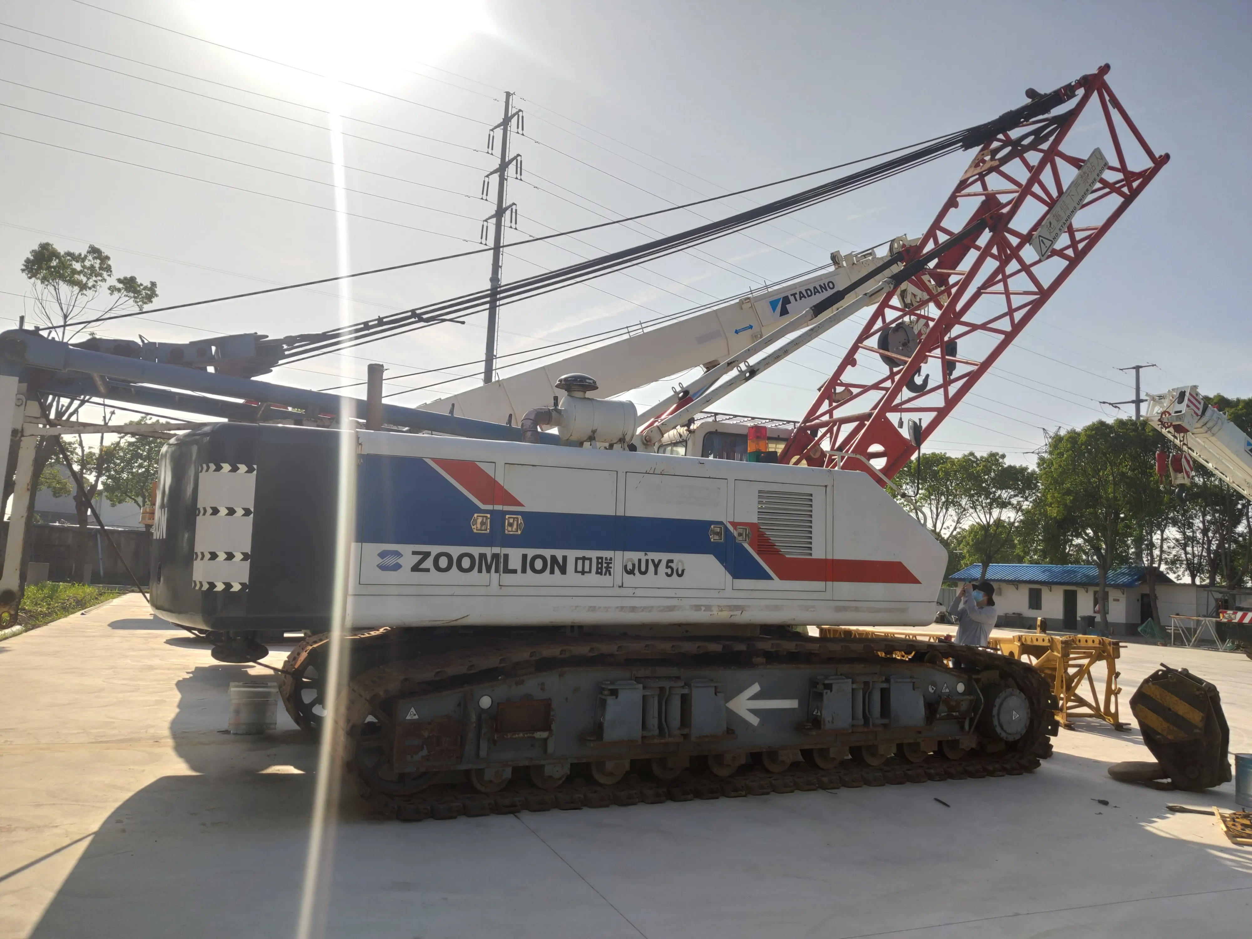 Used ZOOMLION QUY50 50 Ton Crawler Crane