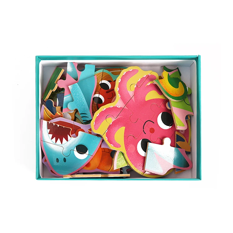 
YOWOW 2020 Hot Selling Funny Ocean Puzzle DIY Kids Learning Montesori Toys for baby 
