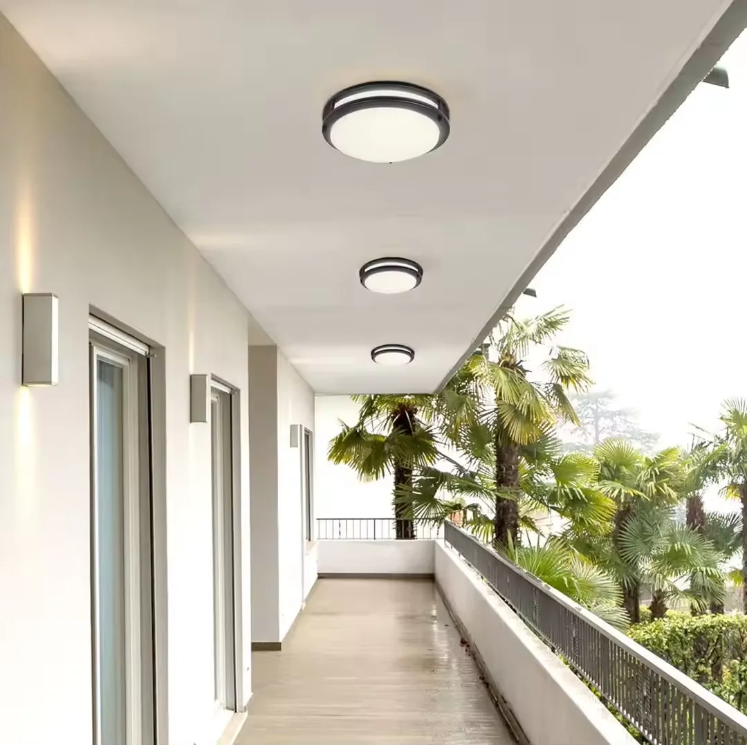 Hot Sell Double Ring ceiling hanging lamps Round Flush Mount led ceiling lighting for home