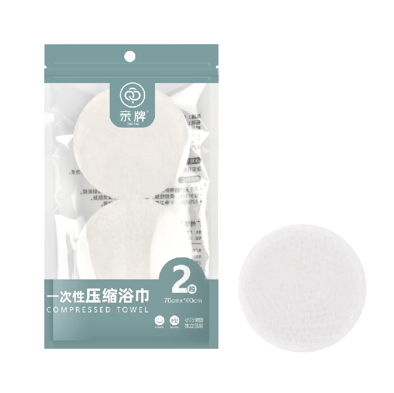 Disposable Eco Friendly Hair Bath Towel Cotton Towels Gym Non Woven Disposable for Hotel Spa Beach Sauna Travel Christmas Space