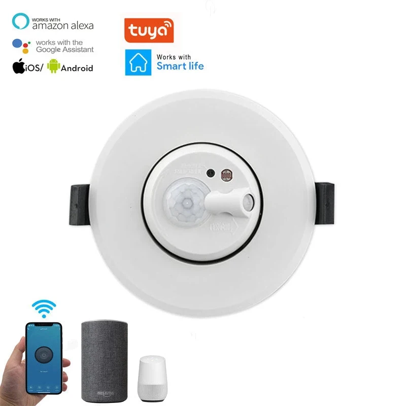 HIMOJO smart tuya Ceiling Mounted Pir Sensor ZigBee Motion Detector Human Presence Sensor Mini Infrared Pir Motion Sensor