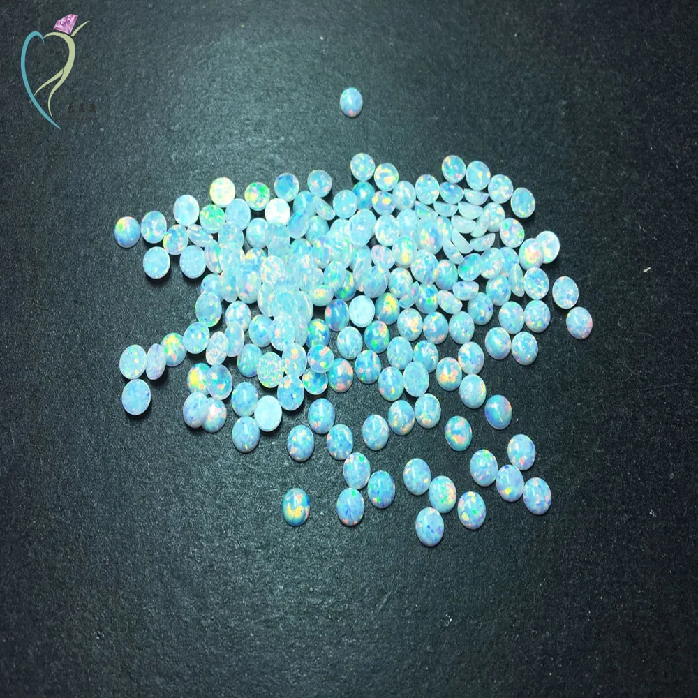 Лидер продаж, круглый белый кабошон 5 мм с плоской задней стороной, настоящий огненный опал