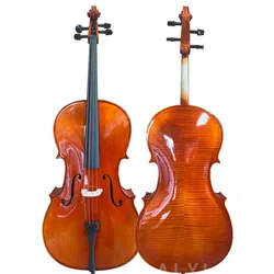 Wholesale Bright Solid wood flame Cello  musical instruments