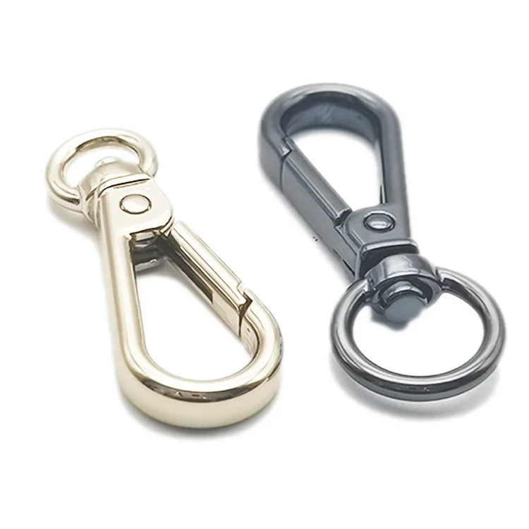 metal hook zinc alloy metal clip swivel snap hooks for handbag accessories