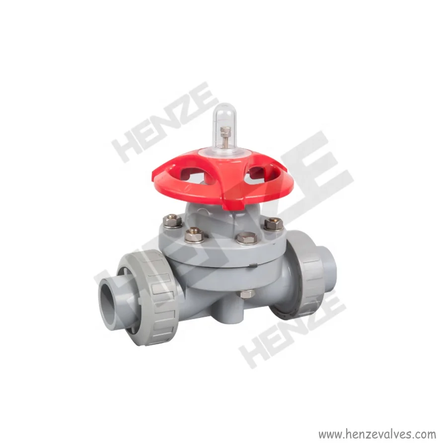 Plastic UPVC, CPVC, PPH, PVDF, FRPP Threaded Diaphragm Valve