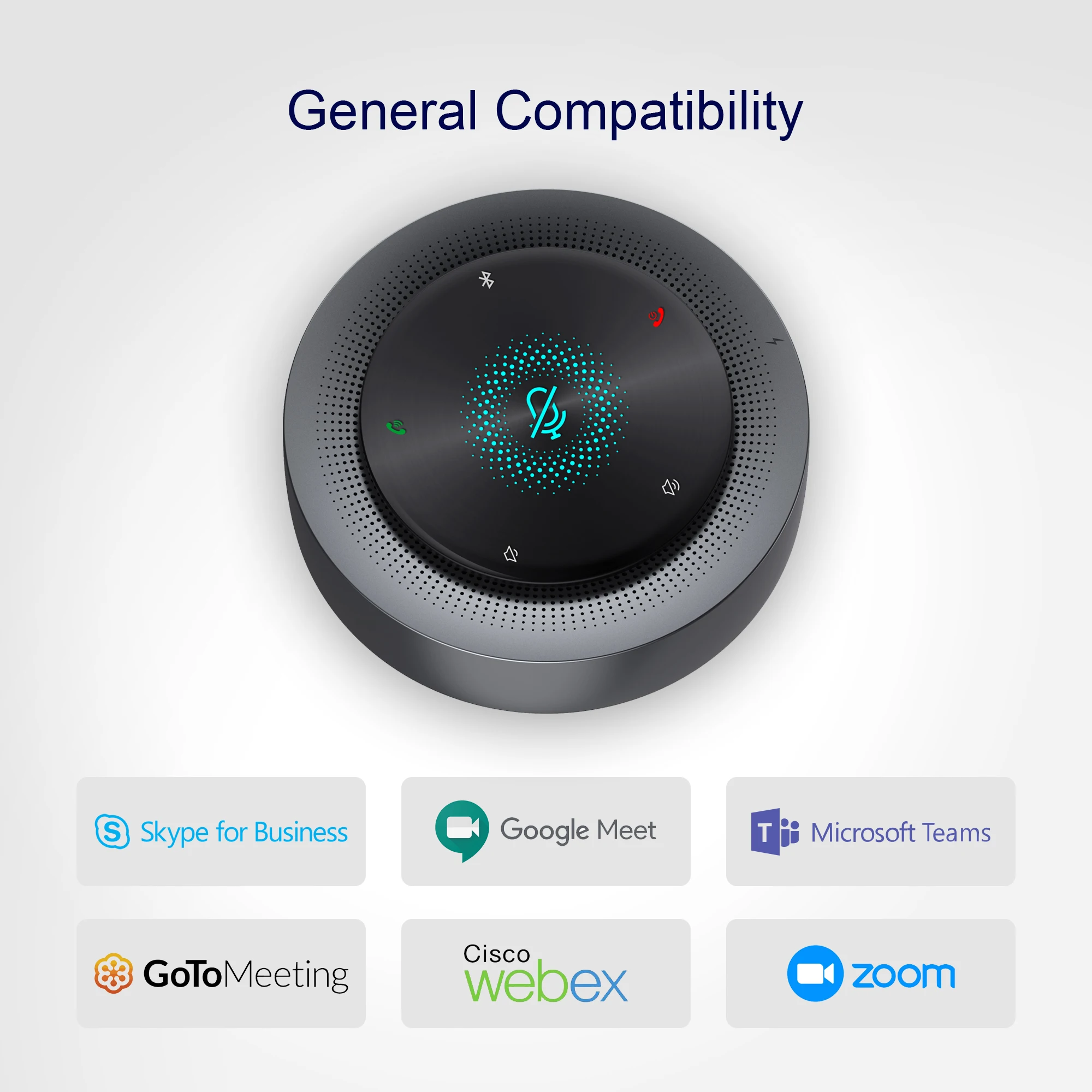 High quality 360-degree Voice pickup wireless Speaker Microphone Omnidirectional BT Conference Speakerphone