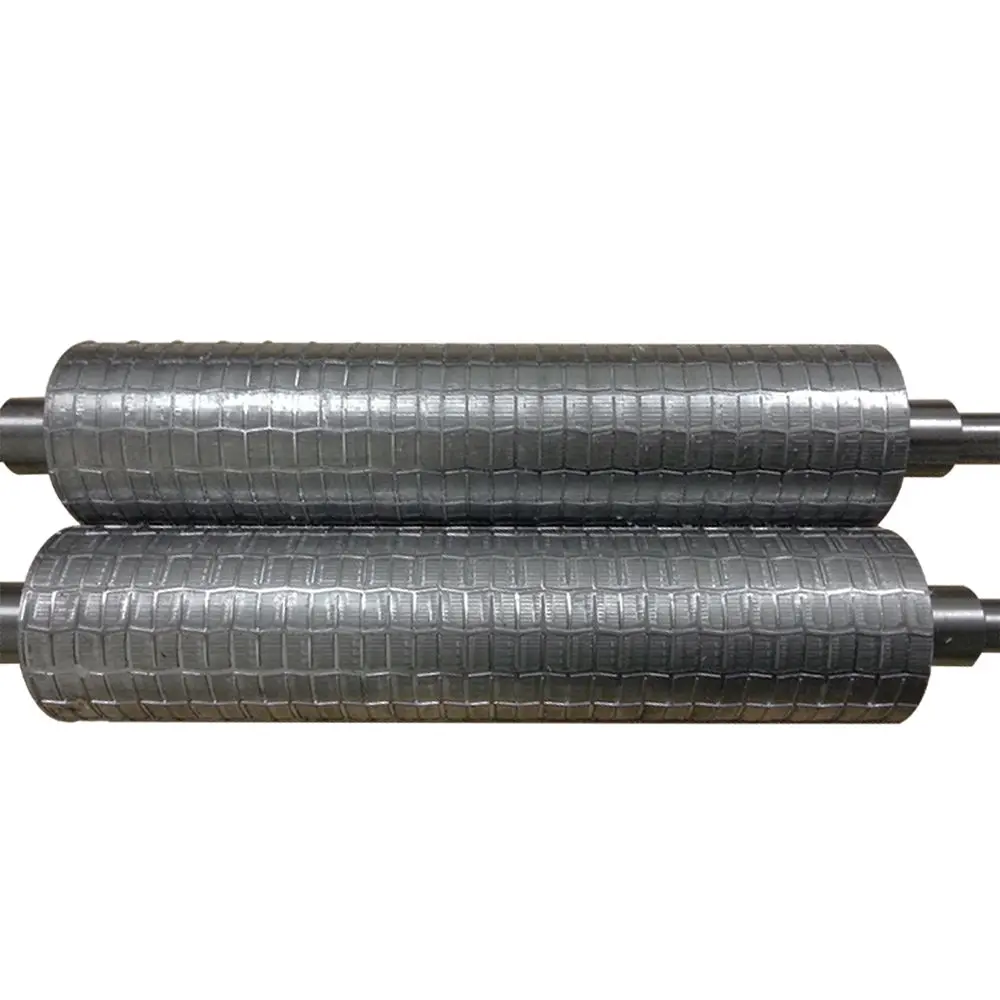 Water Ripple Stainless Steel Sheet Metal Plate Embossing Machine Roller Cylinder For Embossing Machine