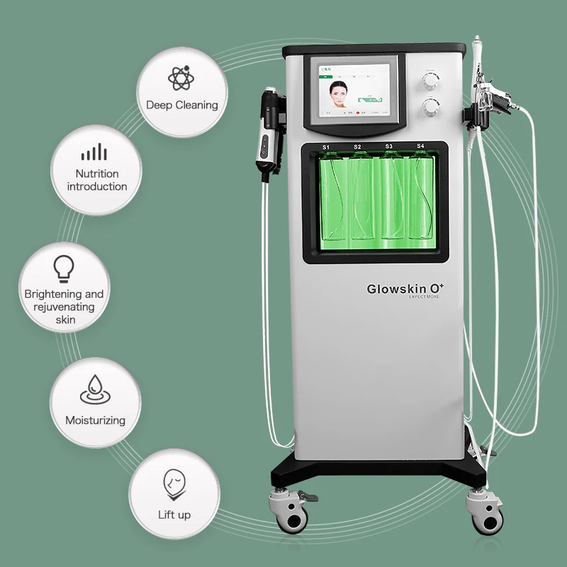 Latest Sales 2023 New Products O+ Carbon Oxygen Therapy Equipment Facial Machine Multifunction Glowskin