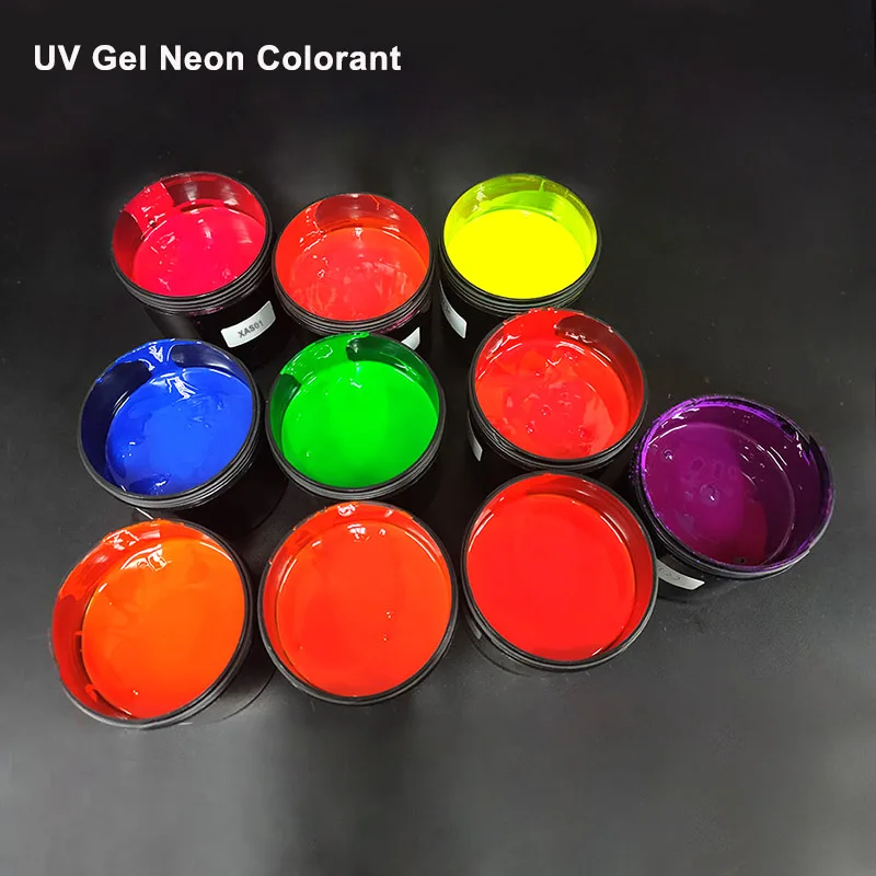 Wholesale Factory Professional Gel polish Raw Materials Neon Fluorescent UV gel polish Liquid Pigment Color Paste Colorant