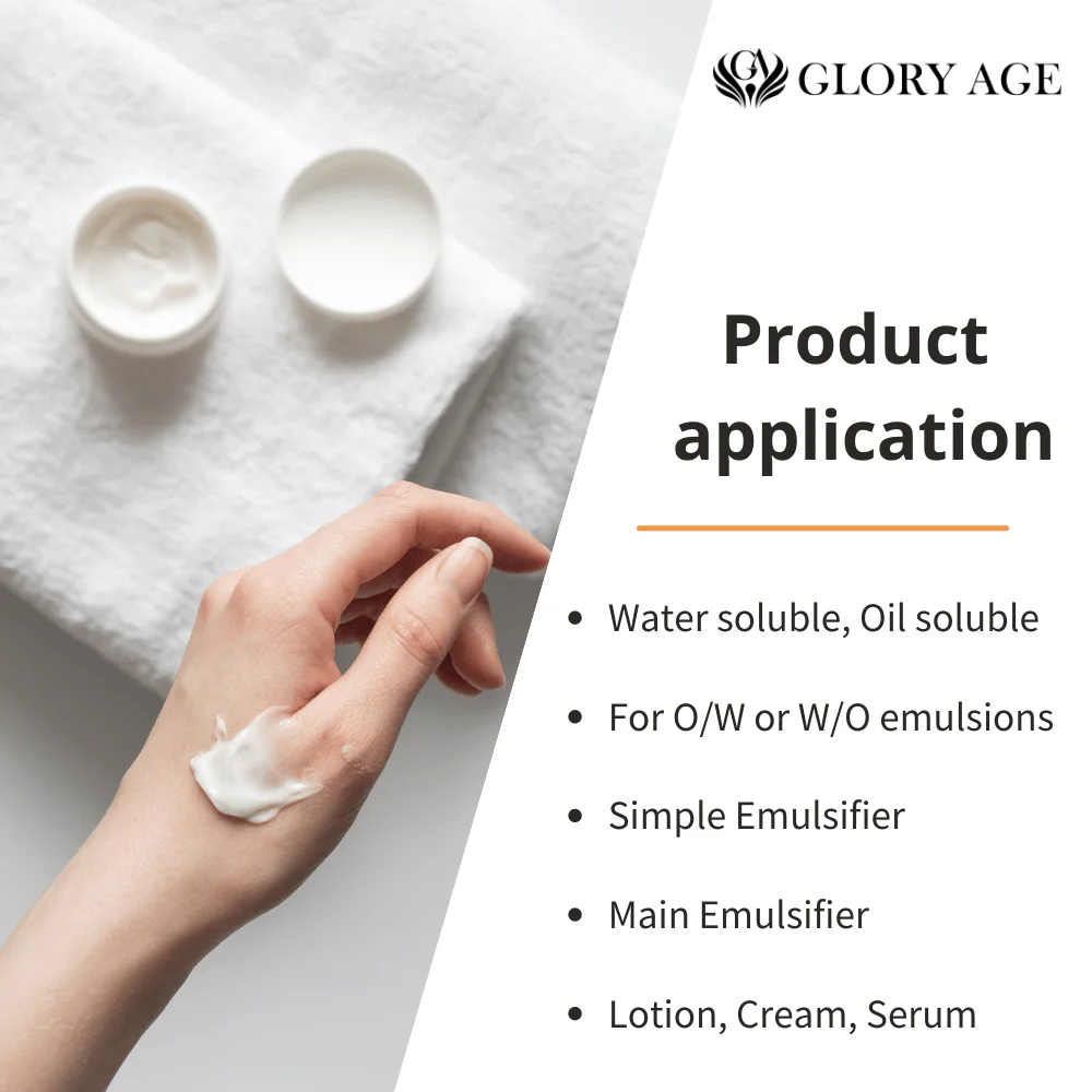 Gloryage Ga.N.Gel Oem Emulsifying Cosmetics Original Emulsifier With Sodium Acrylates Copolymer Natural Lecithin Emulsifier