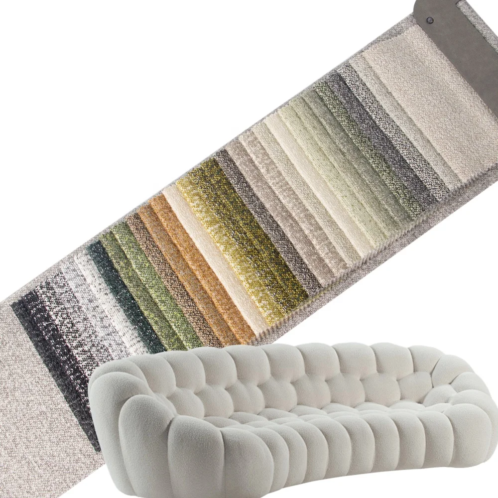 Новый дизайн ткань для мебели мягкая тканая льняная хорошо смотрится обивочная с флисовой подкладкой дивана и стула