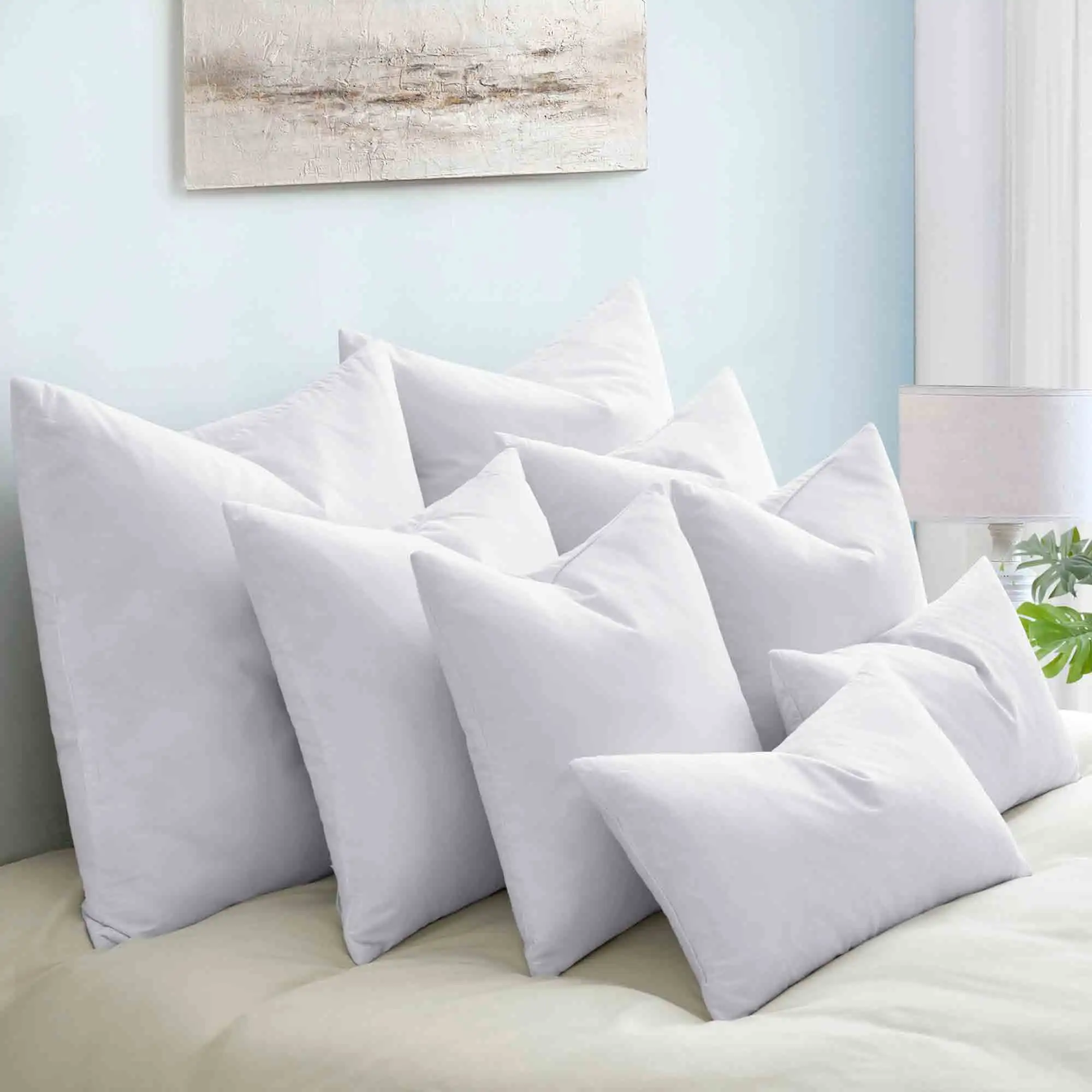 Wholesale Customized Non Woven Fiber Polyester Filled Bed Sleeping Pillow Core Throw Pillow