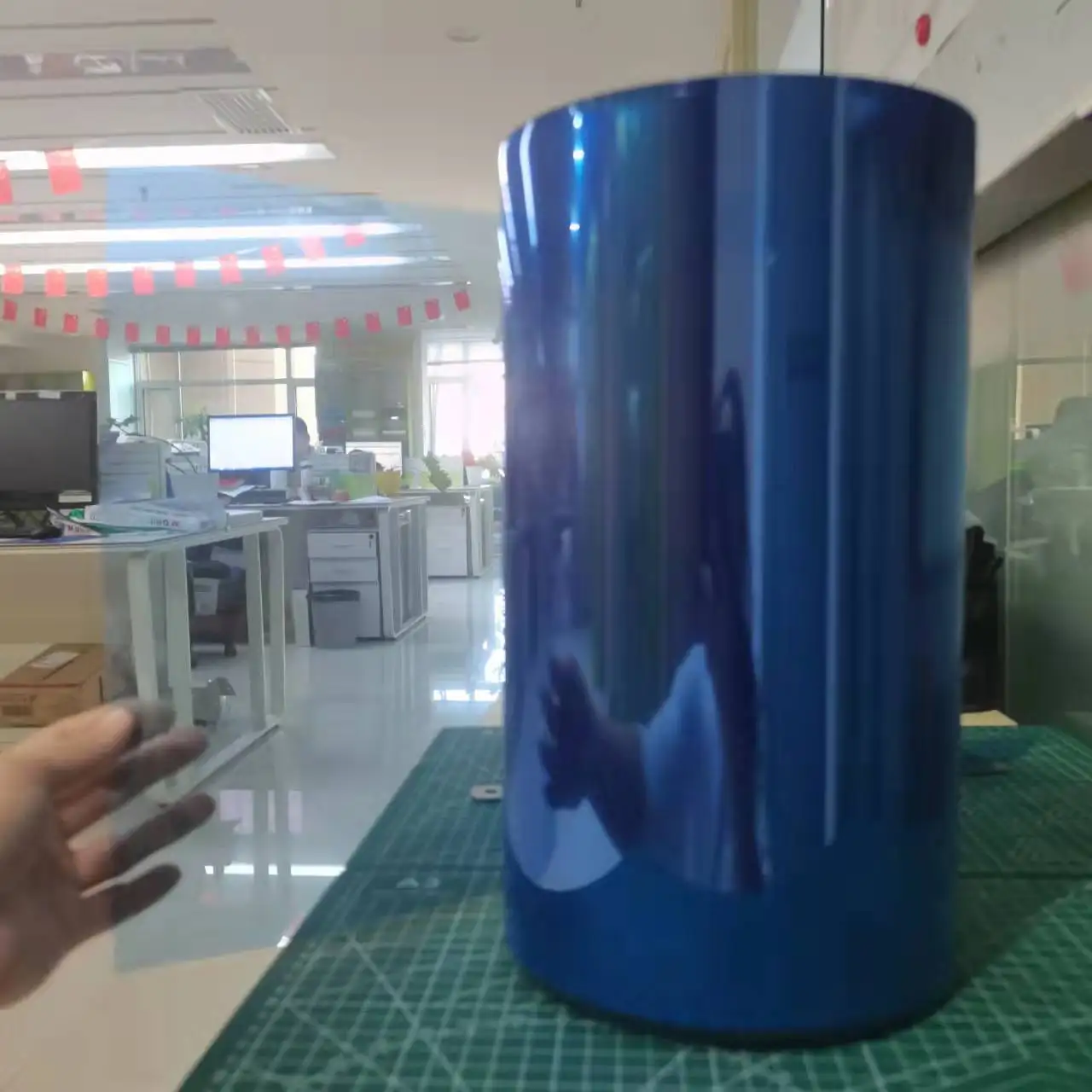 Bue Pink And Green Bopet PET Release Film Liner With Silicone Coating