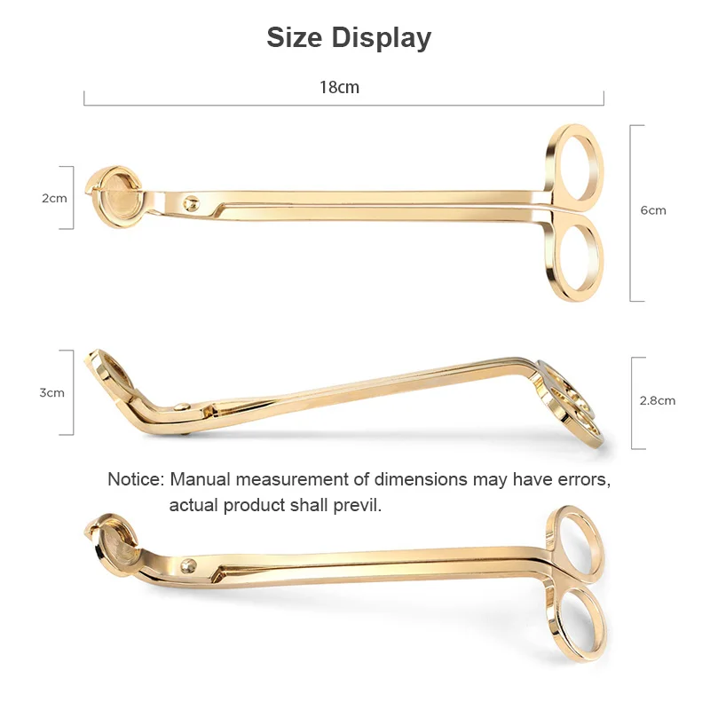 3 in 1 Black Candle Care Kit Wick Trimmer Cutter Dipper With Box Packing Candle Tool Set Customizable Logo Candle Maintenance