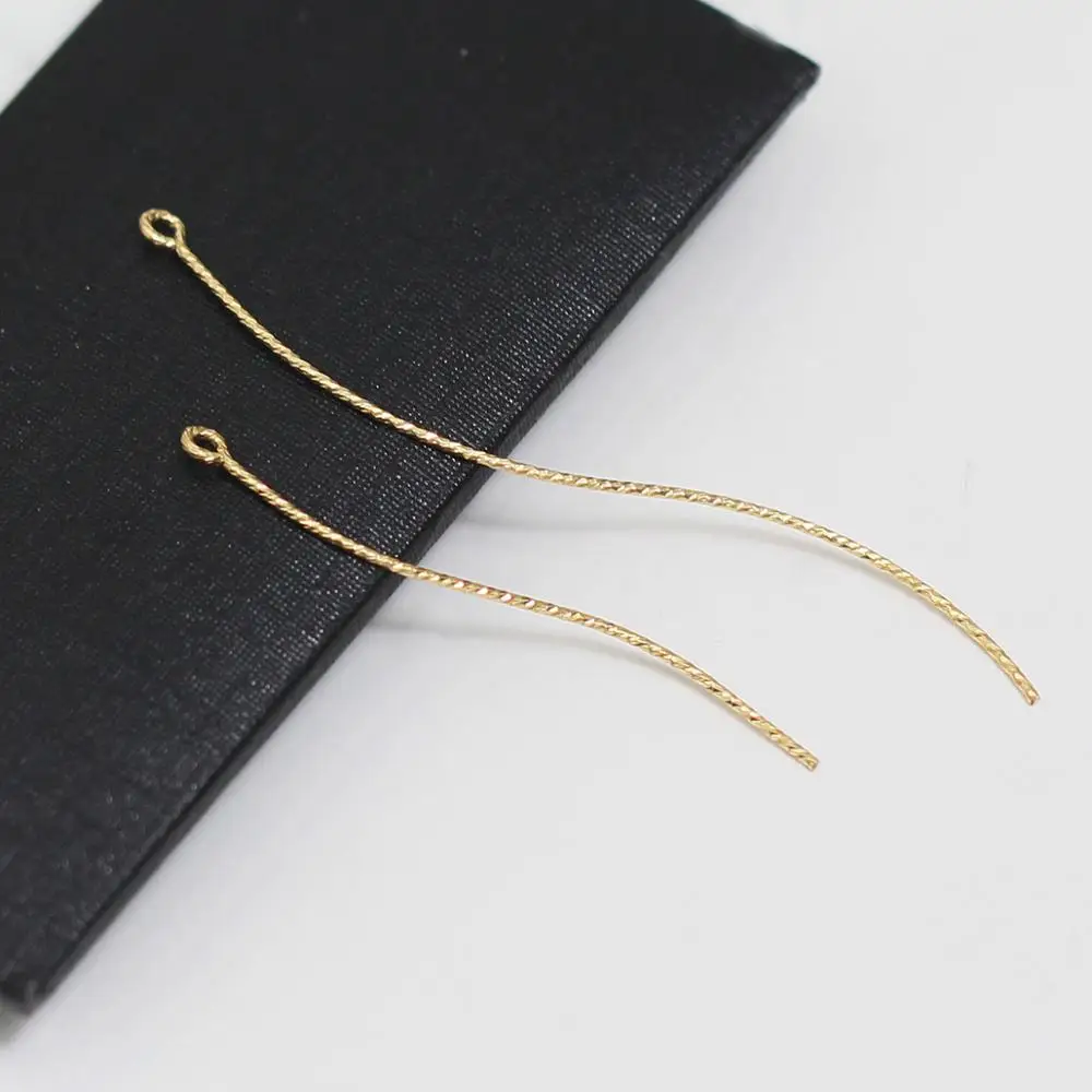 Beadsnice  Gold Filled Eyepins Eye Pins Headpins for Beading Pendant Bail Bulk Jewelry Supplies ID39929