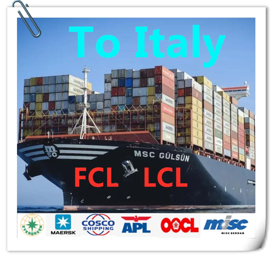 cheap shipping Fast And Safety LCL FCL Sea Freight Agent 20ft 40ft container Shenzhen Shanghai Ningbo To Italy Genoa Naples